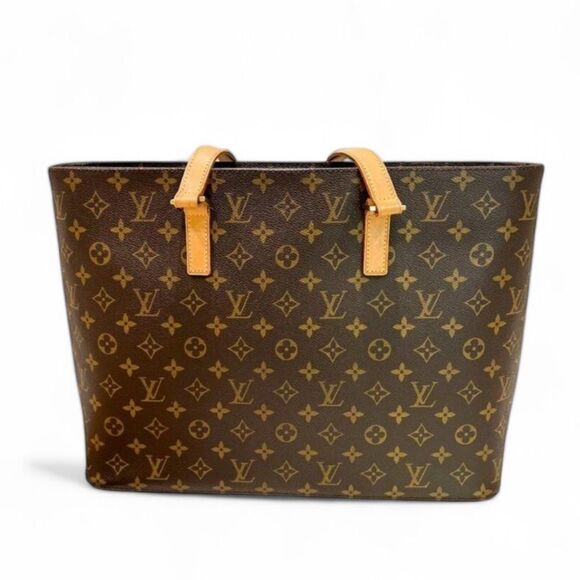 LOUIS VUITTON Luco Brown Monogram LV Logo Canvas Zip Closure Tote - Picture 7 of 16